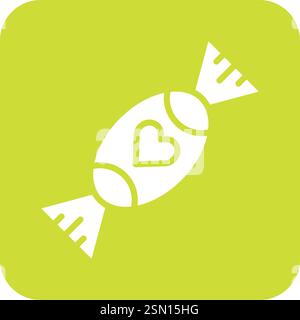 Toffee Vector Icon Design Illustration Stock Vector