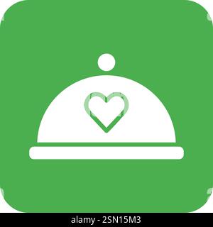 Wedding dinner Vector Icon Design Illustration Stock Vector
