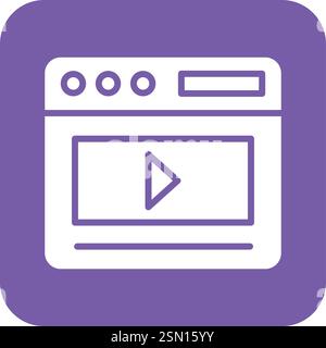 Video Marketing Vector Icon Design Illustration Stock Vector