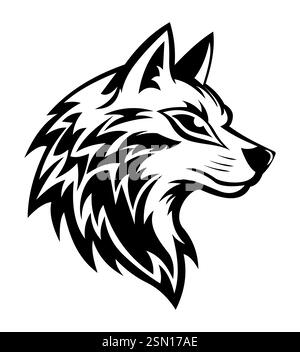 wolf logo creative and original for your business or company logotype vector illustration isolated on white background Stock Vector