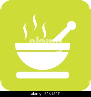 Soup Vector Icon Design Illustration Stock Vector