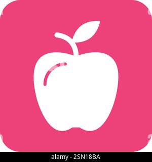 Apple Vector Icon Design Illustration Stock Vector