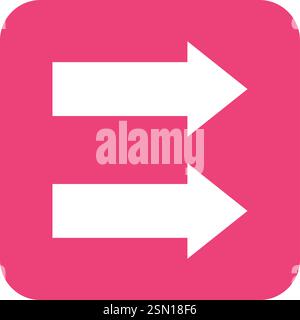 Double arrow Vector Icon Design Illustration Stock Vector
