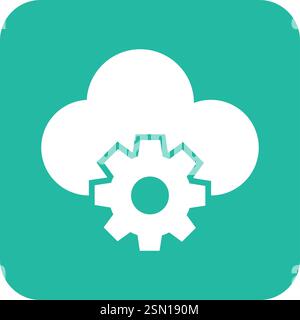 Cloud Computing Vector Icon Design Illustration Stock Vector