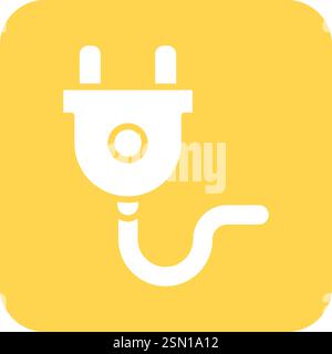 Plug Vector Icon Design Illustration Stock Vector