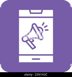 Mobile Marketing Vector Icon Design Illustration Stock Vector