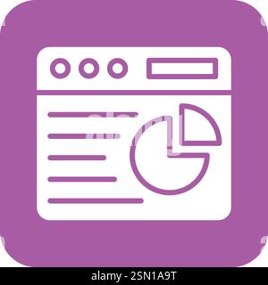 Pie Chart Vector Icon Design Illustration Stock Vector