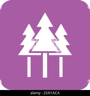 Forest Vector Icon Design Illustration Stock Vector