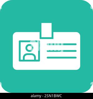 Id card Vector Icon Design Illustration Stock Vector