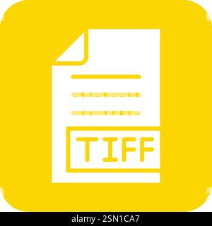 TIFF Vector Icon Design Illustration Stock Vector