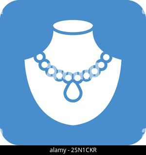 Necklace Vector Icon Design Illustration Stock Vector