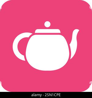 Teapot Vector Icon Design Illustration Stock Vector