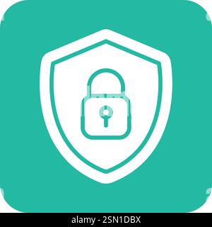Cyber security Vector Icon Design Illustration Stock Vector