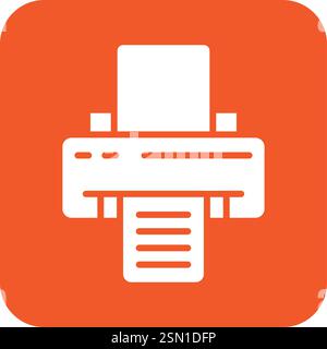 Printer Vector Icon Design Illustration Stock Vector