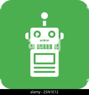 Robot Vector Icon Design Illustration Stock Vector