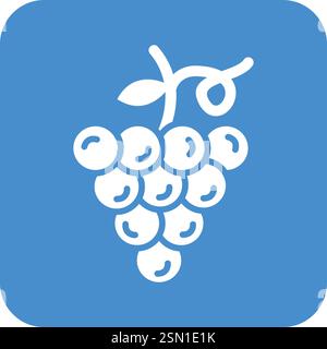 Grapes Vector Icon Design Illustration Stock Vector