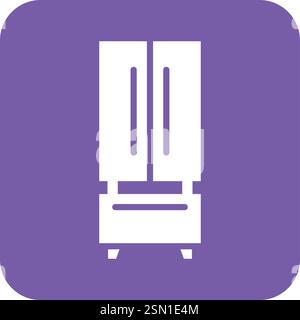 Refrigerator Vector Icon Design Illustration Stock Vector