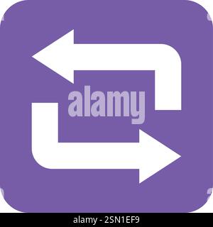 Repeat Vector Icon Design Illustration Stock Vector