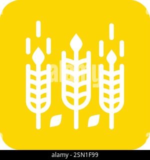 Wheat Vector Icon Design Illustration Stock Vector