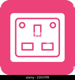 Socket Vector Icon Design Illustration Stock Vector