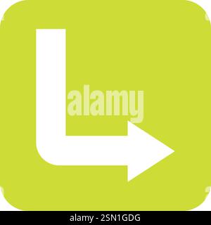 Right Down Vector Icon Sign Icon Vector Illustration For Personal And