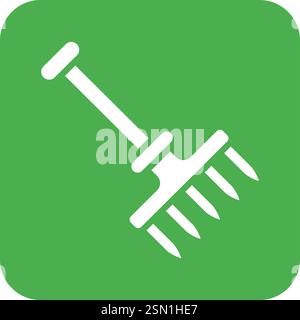 Rake Vector Icon Design Illustration Stock Vector