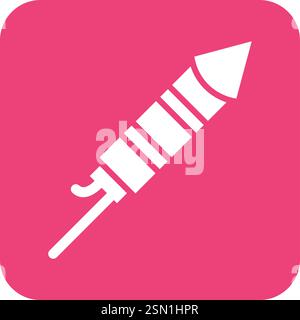 Firework Vector Icon Design Illustration Stock Vector
