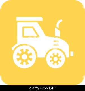 Tractor Vector Icon Design Illustration Stock Vector