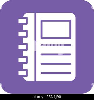 Note book Vector Icon Design Illustration Stock Vector