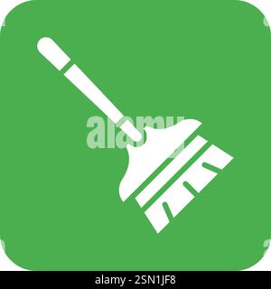 Broom Vector Icon Design Illustration Stock Vector
