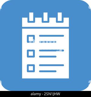 Notepad Vector Icon Design Illustration Stock Vector