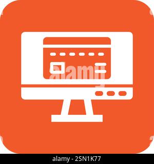 Online payment Vector Icon Design Illustration Stock Vector