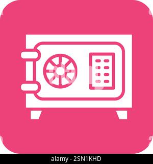 Safe box Vector Icon Design Illustration Stock Vector
