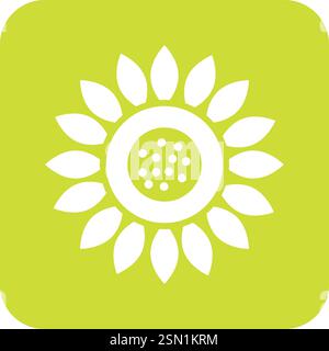 Sunflower Vector Icon Design Illustration Stock Vector