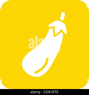 Eggplant Vector Icon Design Illustration Stock Vector