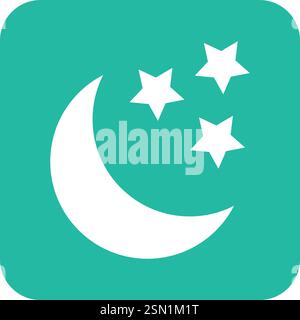 Moon Vector Icon Design Illustration Stock Vector