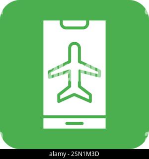 Airplane Mode Vector Icon Design Illustration Stock Vector