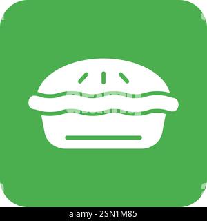 Pie Vector Icon Design Illustration Stock Vector