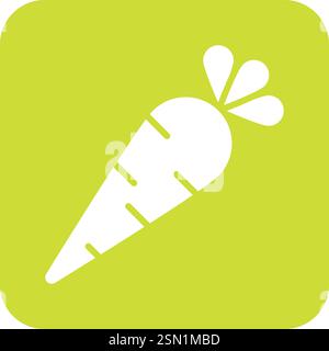 Carrot Vector Icon Design Illustration Stock Vector