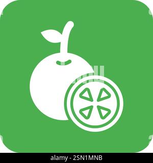 Orange Vector Icon Design Illustration Stock Vector