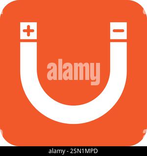 Magnet Vector Icon Design Illustration Stock Vector