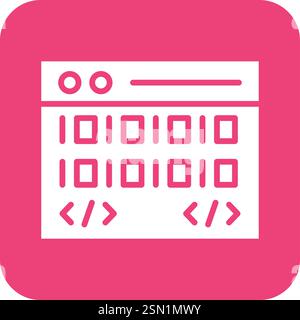 Coding Vector Icon Design Illustration Stock Vector