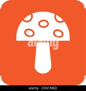 Mushroom Vector Icon Design Illustration Stock Vector