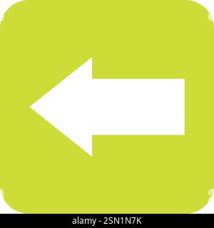 Left arrow Vector Icon Design Illustration Stock Vector
