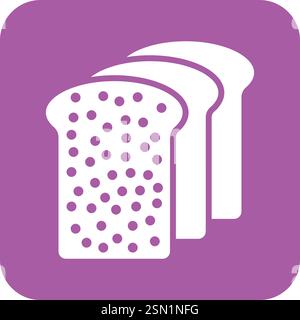 Bread Vector Icon Design Illustration Stock Vector