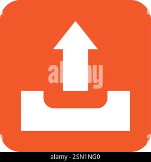 Upload Vector Icon Design Illustration Stock Vector