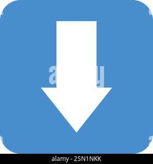 Down arrow Vector Icon Design Illustration Stock Vector