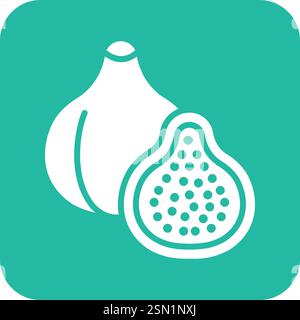 Fig Vector Icon Design Illustration Stock Vector