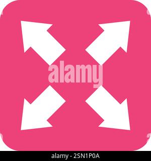 Expand Vector Icon Design Illustration Stock Vector