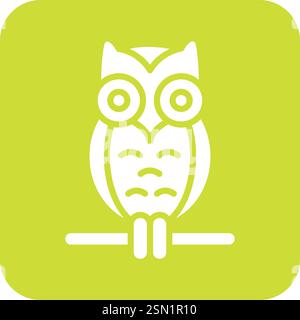 Owl Vector Icon Design Illustration Stock Vector